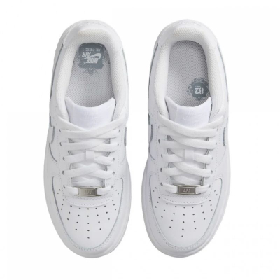Atlete për kalamoj Nike Air Force 1, lëkurë, taban Nike Air, të bardha