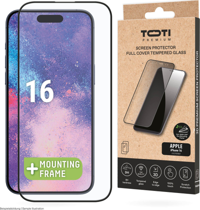 Xham mbrojtës Toti Phone për ekran, iPhone 15 15 Pro 16, transparent