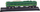 Model treni koleksionues Metal Train Wagon 1:48, 15 cm, metal, i gjelbër