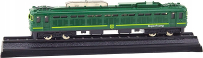 Model treni koleksionues Metal Train Wagon 1:48, 15 cm, metal, i gjelbër