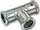 T pjesë presimi Sanha SANHA Therm, e reduktuar 3M, 76.1 mm x 66.7 mm x 76.1 mm, e galvanizuar