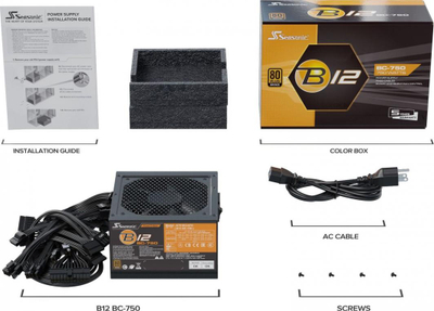 Furnizues energjie SeaSonic B12 BC, 750 W