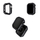 Kornizë mbrojtëse Hurtel Soft Strong për Apple Watch 45mm Series 7/8/9, TPU i butë e fleksibël, ngjyrë e zezë