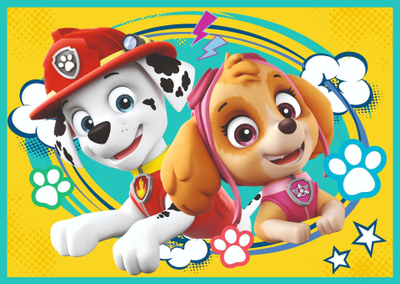Puzzle Trefl 4in1 Paw Patrol, set me 4 puzzle, shumëngjyrësh