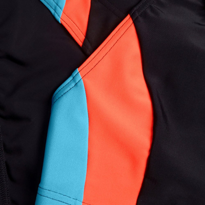 Bikini për femra Speedo Colourblock Splice 2.0, sportiv, i zi me të kuqe