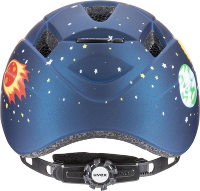 Helmetë biçiklete për kalamaj Uvex Kid 2 CC Blue Rocket, 46-52 cm, In-Mold, blu mat