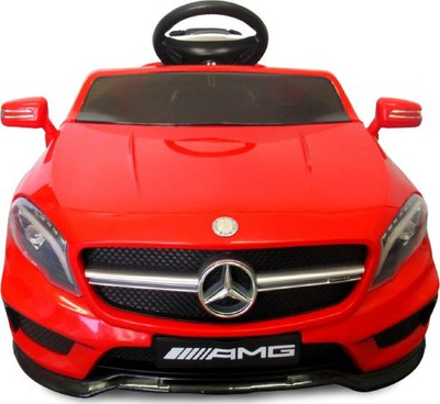 Makinë elektrike për kalamaj Mercedes GLA45, 12V, karrige e butë, e kuqe
