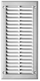 Grilë ajrimi TK7, 115x275mm, sitë kundra insekteve, e bardhë