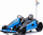 Gokart elektrik për kalamaj Speed 7 Drift King, 2x150W, bateri 24V, blu