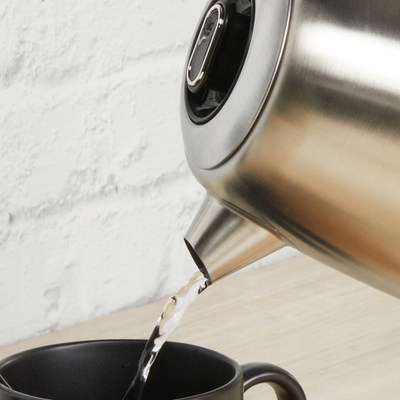 Çajnik elektrik Petra Lumie Wireless Steel Kettle, 1.7L, 3000W, inox