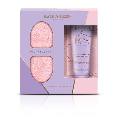 Set Baylis & Harding Jojoba & Vanilla krem për këmbë 125 ml + çorape