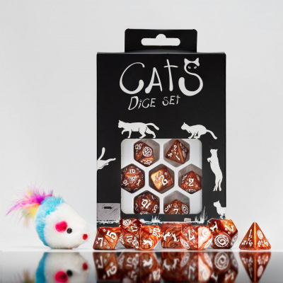 Set zare Q-Workshop Cat Muffin, 7 zare, kafe e bardhë