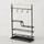 Raft muri Boltze Home Agneta, 43.5cm, hekur, i zi