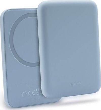 Power bank Puro me MagSafe, 4000mAh, USB-C, blu
