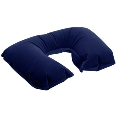 Jastëk udhëtimi me frymë ProWorld për mbështetje koke, ergonomik, PVC, blu navy