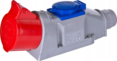 Електричен сет TAREL 1x16A 5P 400V, излез 230V, сив
