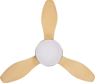 Ventilator tavani BANDERAS, me dritë, me telekomandë, ngjyrë argjendi