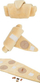 Lodër për qen Trixie Dog Toy Croissant, 40 cm, poliester, bezhë