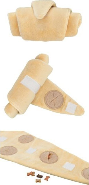 Lodër për qen Trixie Dog Toy Croissant, 40 cm, poliester, bezhë