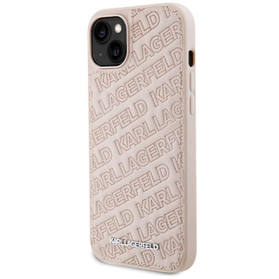 Mbrojtëse telefoni Karl Lagerfeld KLHCP15MPQKPMP, hardcase për iPhone 15 Plus, rozë