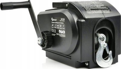 Vinç elektrik portativ Carpoint, 12V, 907kg, gri