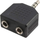 Adapter audio LogiLink CA1002, Jack 3.5mm në 2x Jack 3.5mm, i zi