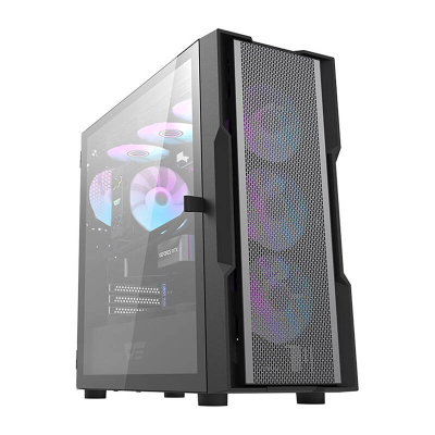 Kuti kompjuteri Darkflash DK431 Mesh, ATX, xham i temperuar, e zezë