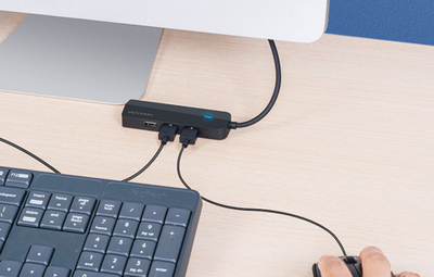 HUB USB C Vention, 3x USB 2.0, RJ45, 0.15m, i zi