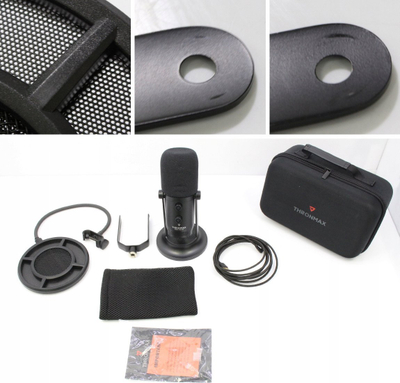 Mikrofon për komp Thronmax MDrill One Pro M2PB Kit, USB, 24‑bit 96 kHz, i zi