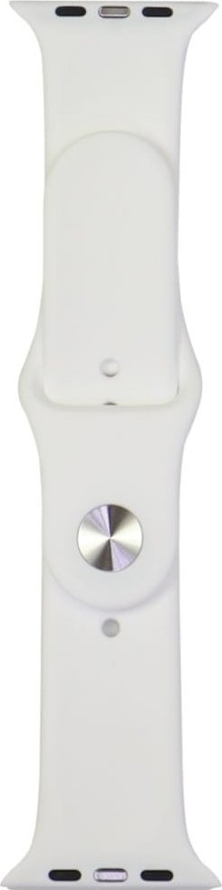 Ремче за рака Audi Sport за Apple Watch, силикон, 44 45 46 49mm, бело