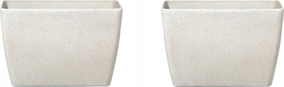 Set vazo për bimë Beliani Baris, fibre clay, 60 cm, bezhë
