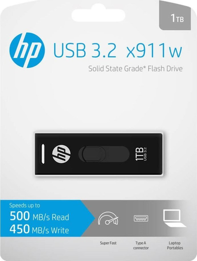 USB HP x911w pendrive, 1 TB (HPFD911W-1TB), e zezë