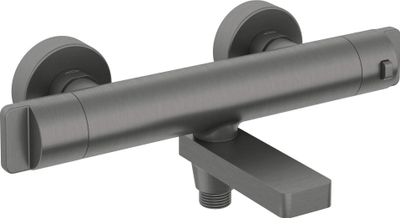 Rubinet vaskë Deante Thermostatic, termostatik, me veshje Titanium, ngjyrë grafit