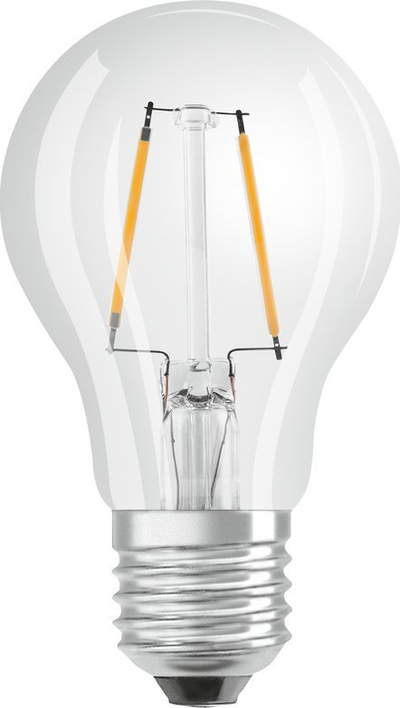 Llampë LED OSRAM Classic A, 1.6W sa një 15W e vjetër, bazë E27, dritë e bardhë e ngrohtë