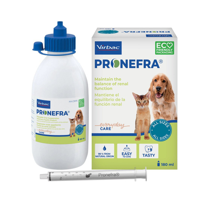 Suplement veterinar Virbac Pronefra, 180 ml, për mace dhe qen