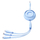 Kabllo karikimi Joyroom S-A40 3n1, USB-A në USB-C, Lightning, microUSB, 1m, blu