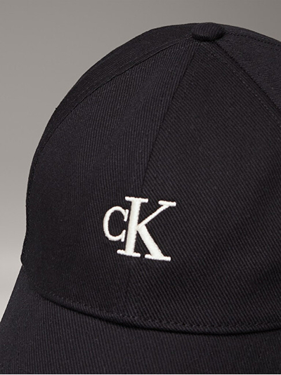 Kapele Calvin Klein Jeans Embroidered Monogram, baseball, e zezë