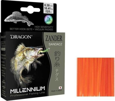 Litar për peshkim Dragon Millenium PIKEER 250m, 0.22mm, 5.98 kg, fluo portokalli