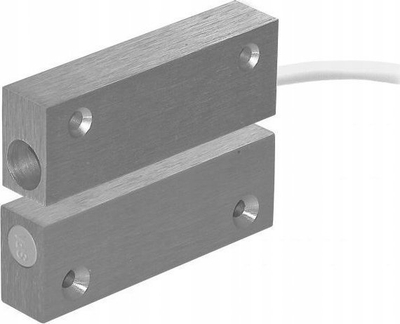 Senzor magnetik kontakti Blank MC 240-S45, për dyer edhe dritare, me kabllo lidhëse, me ngjyrë të zezë