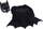 Set kostum për kalamaj DC Batman, mantel edhe maskë, 3+, i zi