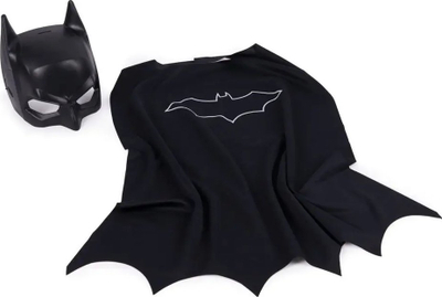 Set kostum për kalamaj DC Batman, mantel edhe maskë, 3+, i zi