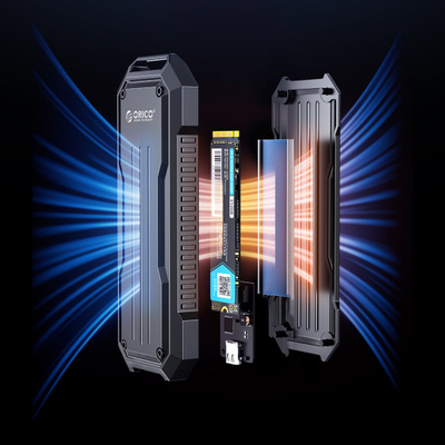 Надворешно куќиште Orico OXS2C3 G2, M.2 NVMe SATA, USB C 3.2, сиво