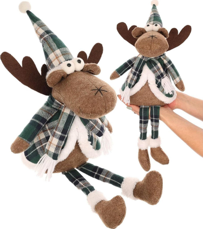 Figurine dekorative Saska Garden Reindeer, set 35cm 20cm, ngjyrë kafe