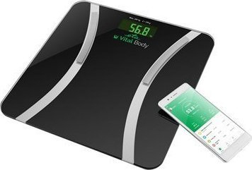 Peshore personale ETA Vital Body ETA678090000, analizues trupi, 180kg, e zezë