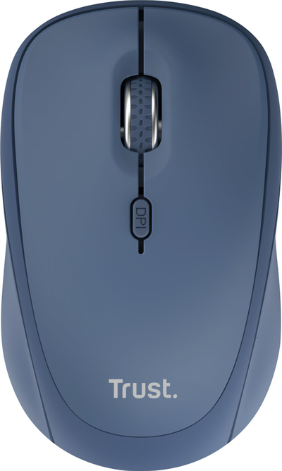 Maus Trust Yvi+, pa kabëll, RF Wireless edhe Bluetooth, 1600 DPI, i zi