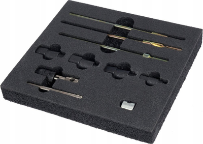 Set frezash Yato YT-17712, 10 pjesë, për pastrim sediljesh qirinjsh ndezës, i zi