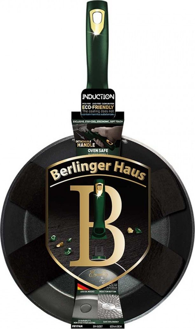 Tigan Berlinger Haus Emerald Titanium, 24cm, alumin i derdhur, jeshile metalike