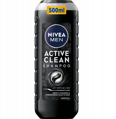 Shampo për burra Nivea Men Active Clean, 500ml