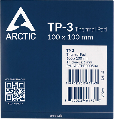 Pad termik Arctic TP-3, 100x100x1mm