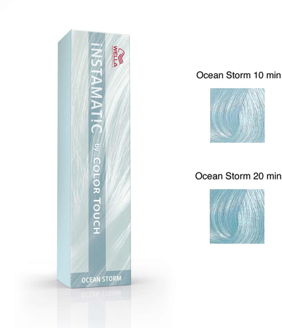 Ngjyrë flokësh Wella Professionals Color Touch Instamatic Ocean Storm, gjysmë permanente, 60ml, blu